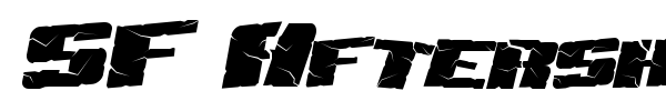 SF Aftershock Debris font preview